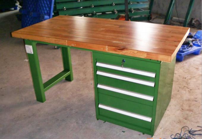 Tool Workshop Stainless Steel Work Bench With Butcher Block