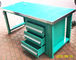 Custom Steel Construction Industrial Work Benches With Hardwood Fireproofing Board