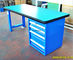Custom Steel Construction Industrial Work Benches With Hardwood Fireproofing Board