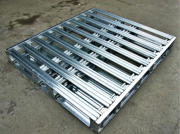 Heavy Duty Stacking Galvanized Steel Pallets For Warehouse Storage