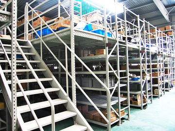 Blue , Orange Economical Rack Supported Mezzanine Steel Shelving Systems