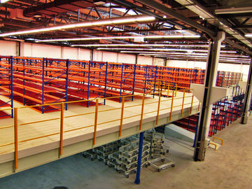 Vertical Lifts Platform Floor Systems , Powder Coated Pallet Racking Mezzanine