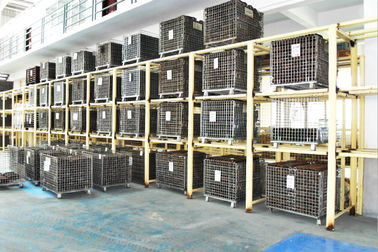 Folding Stackable Steel Wire Mesh Pallet Cage With Galvanized Surface Treatment