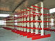 Warehouse Structural Cantilever Shelves , Steel Cantilever Pipe Rack
