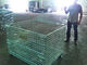 Transport Welded Steel Wire Mesh Pallet Cage With Cover Lid Protection