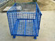 Galvanized / Powder Coating Metal Pallet Cages For Small Parts Storage